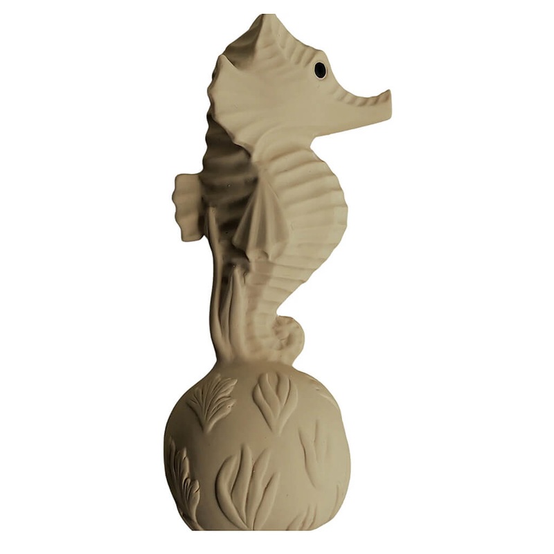 Natural Rubber Rattle Seahorse