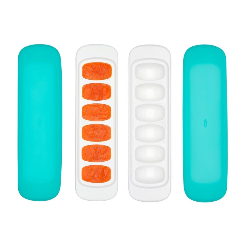 OXO Tot Baby Food Freezer Tray With Silicone Lid, 2 Pack