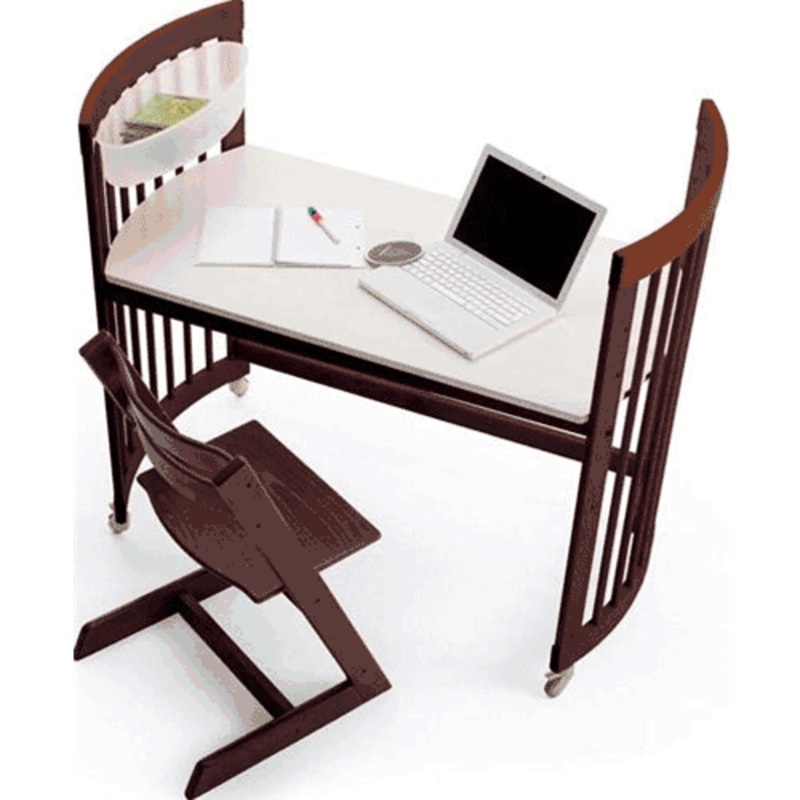 Stokke CARE Desk Kit in Walnut Brown