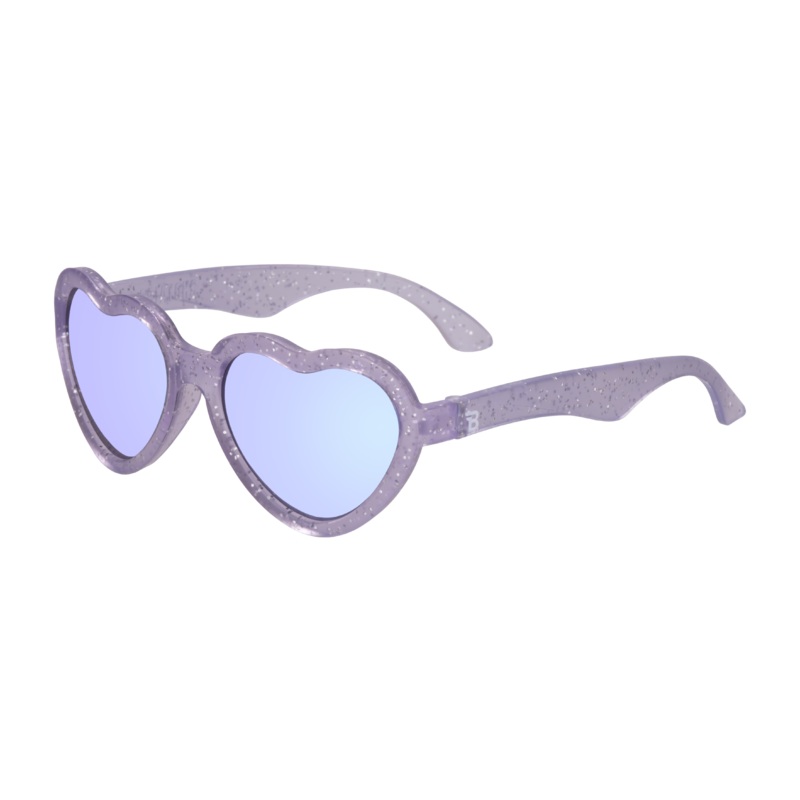 Babiators Limited Edition Lavender Shimmer Hearts with  Mirrored Lens