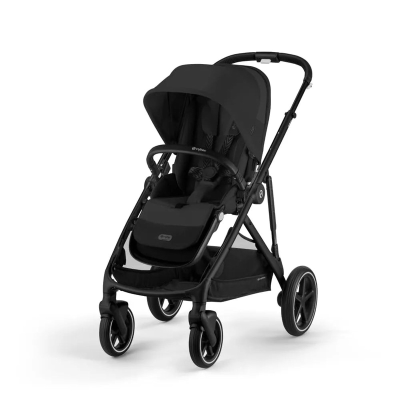 Gazelle S 2 Stroller – Black Frame with Moon Black Seat
