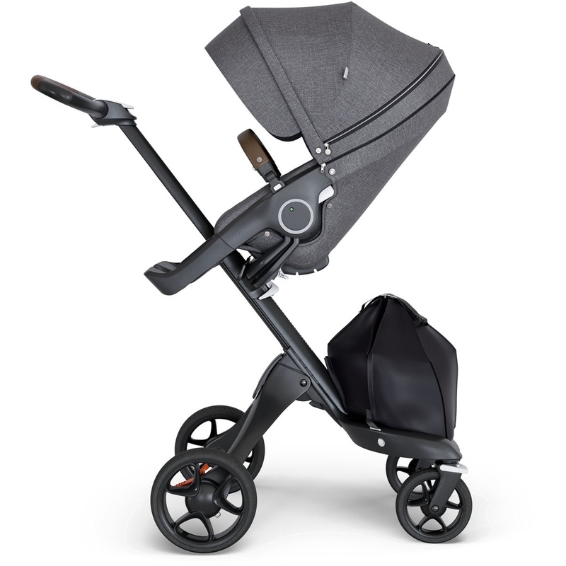 Stokke Xplory 2018 Stroller – Black Melange/Black/Brown