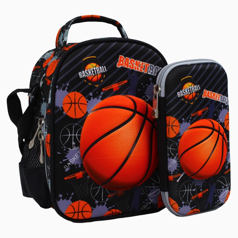 Basketball School Set (Lunch Bag + Pencil Case)