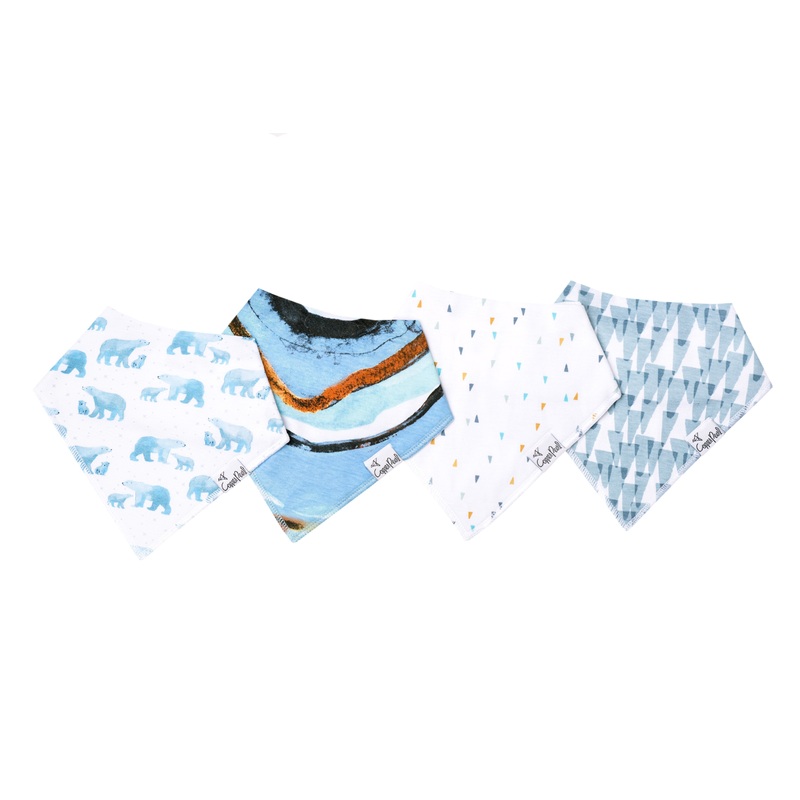 Copper Pearl Baby Bandana Bibs | Arctic