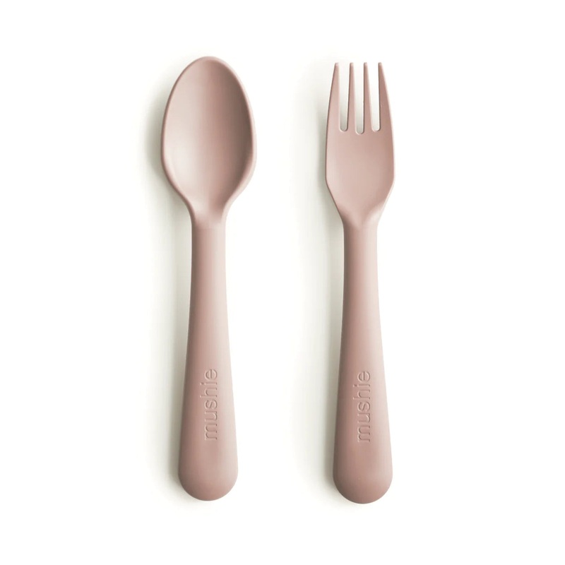 Dinnerware Fork and Spoon Set – Blush