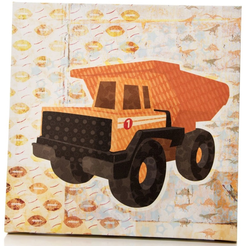 Sweet Potato Dump Truck Canvas Wall Art
