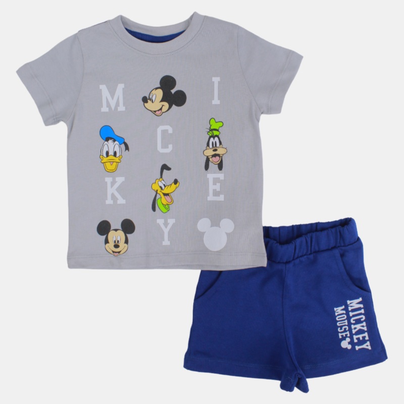Baby Boys Cotton Pajama Set  Mickey Mouse Print