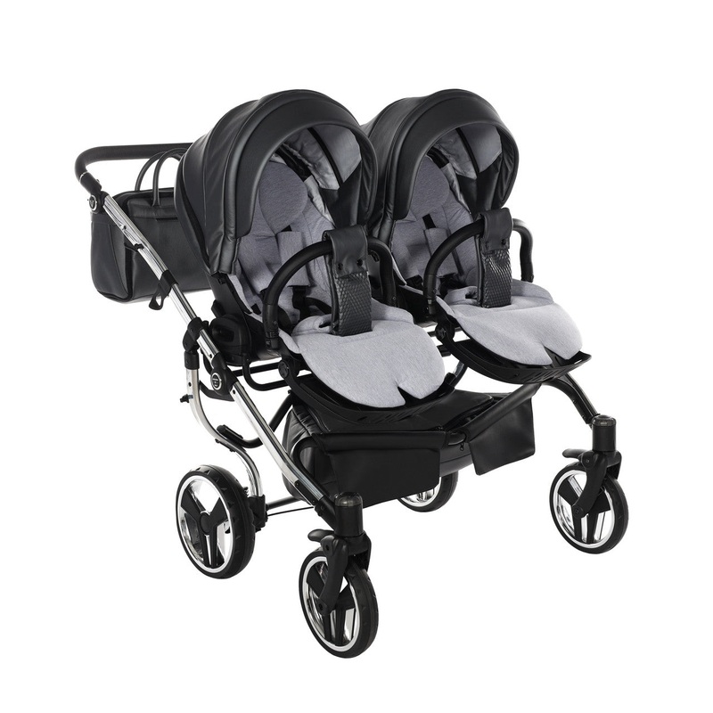 JUNAMA FLUO LINE ANTHRACITE DUO – 2IN1 (2 X CARRYCOTS & 2 X SEAT UNITS)