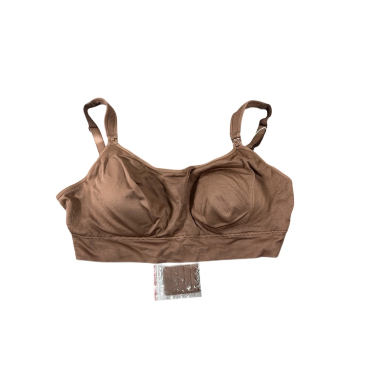 Momcozy All-in-One Super Flexible Pumping Bra, Chocolate, X-Large