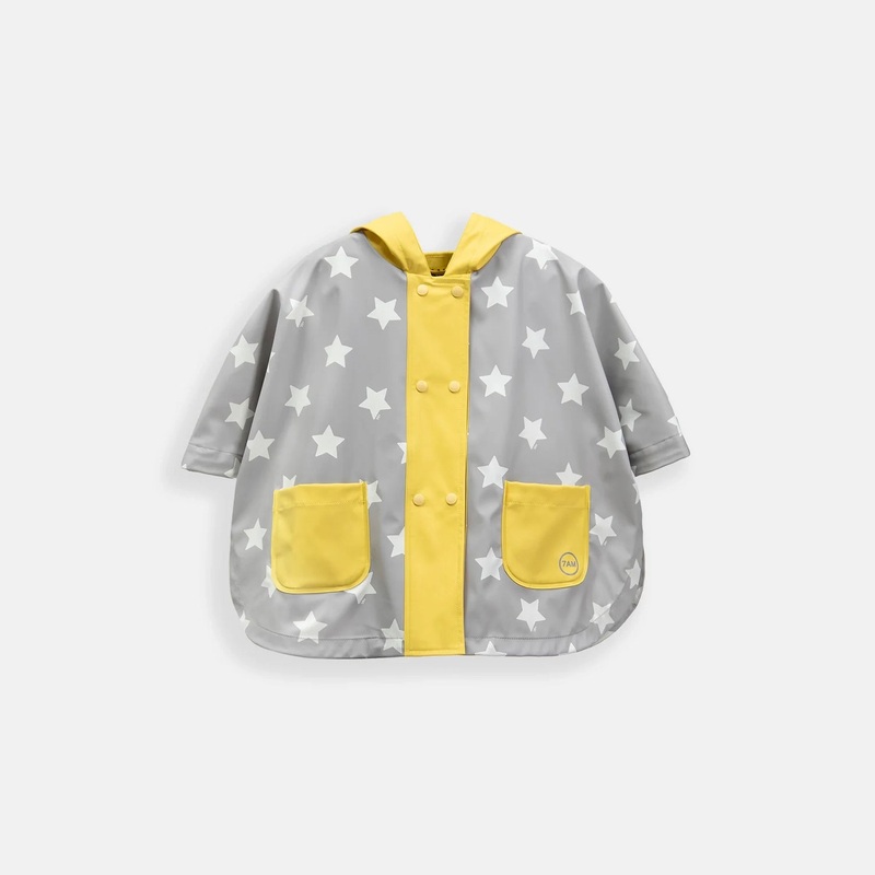 Rain Poncho – Rainy Stars Yellow