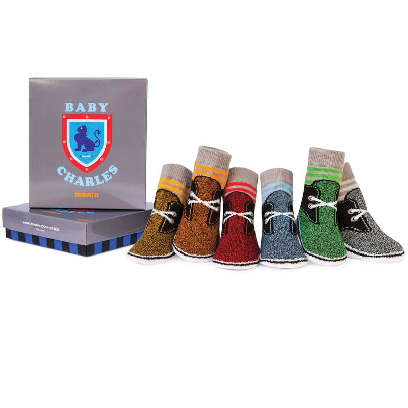 Trumpette Baby Charles Socks – 6 Pair, 0-12 Months