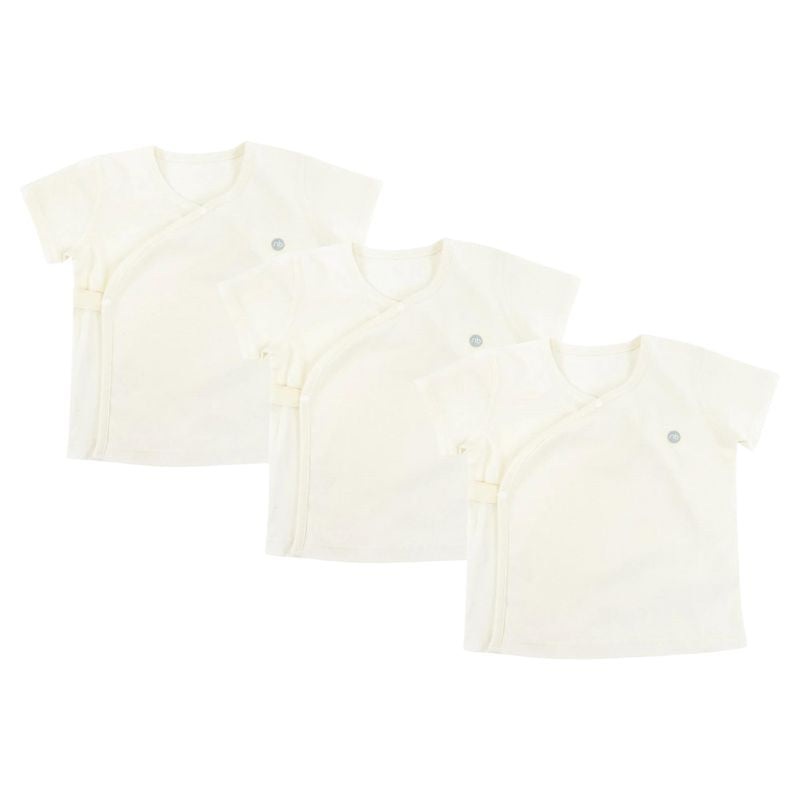 Basics Organic Cotton Ribbed Kimono T-Shirt – 3 Pack