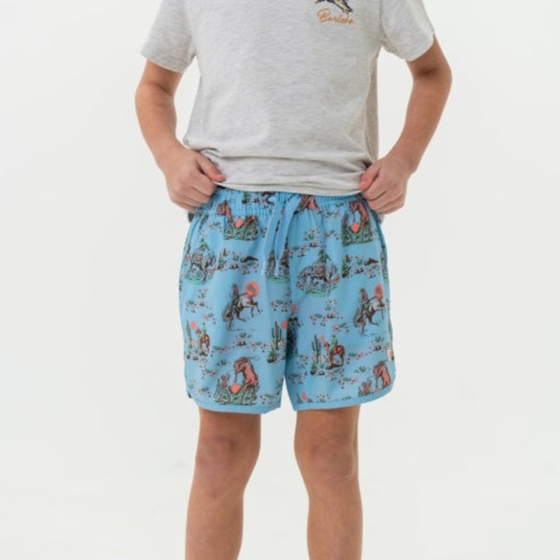 Burlebo Youth Swim Trunk Cowboy Up