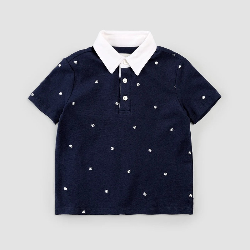 Embroidered Tennis Balls Pique Polo