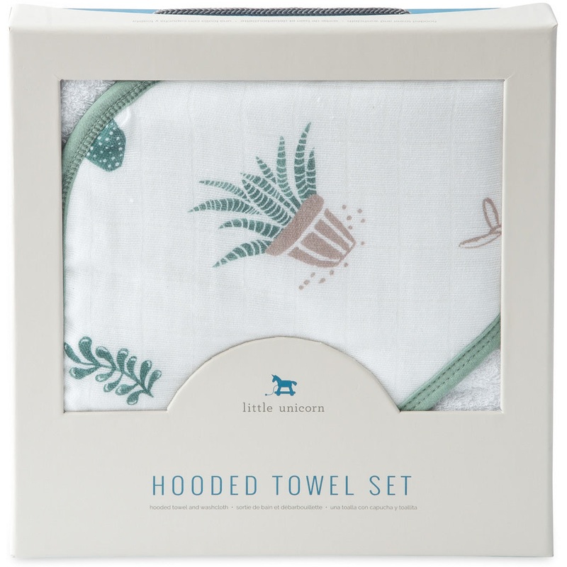 Little Unicorn Cotton Hooded Towel & Washcloth – Prickle Pots