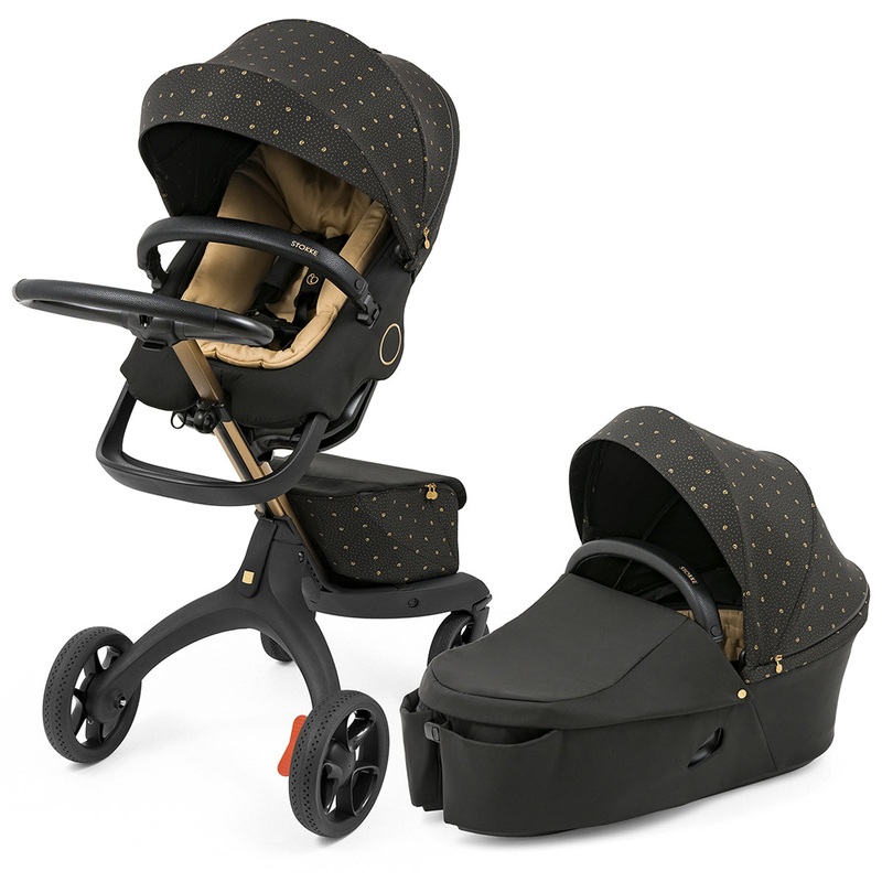 Stokke Xplory X Signature Stroller + Carry Cot Bundle – Signature Black