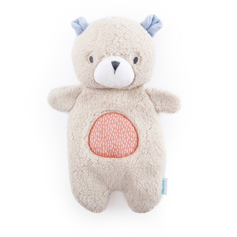 Ingenuity Premium Soft Plush Soothing Bean Bag Lovey, Nate the Teddy Bear
