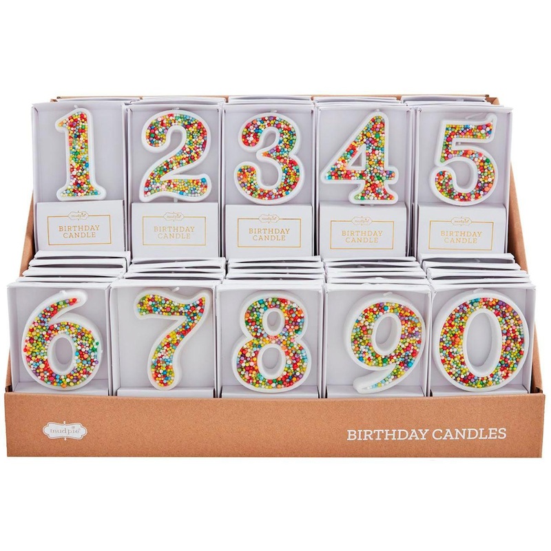 Mud Pie Number Birthday Candles