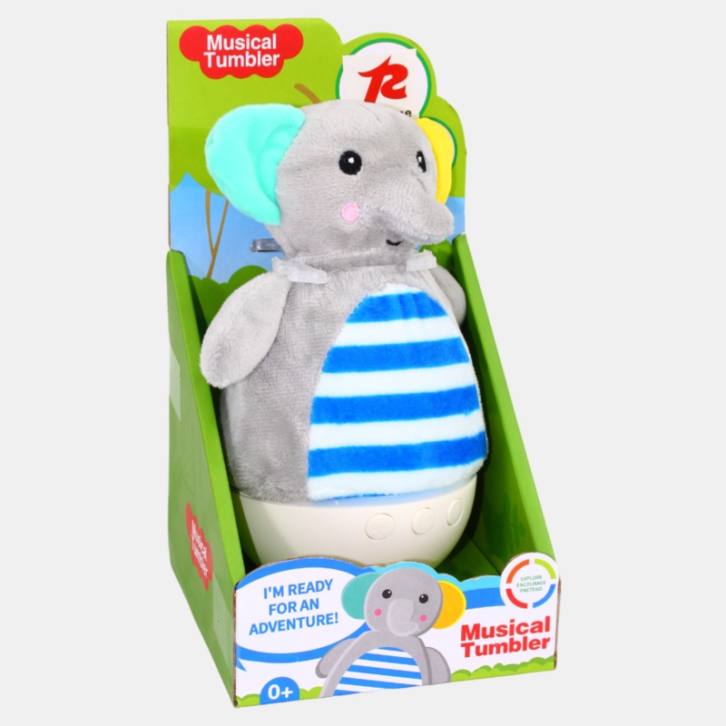 Soft Musical Elephant  Cuddly & Entertaining Toy