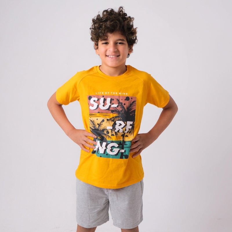 “Surfing” Short-Sleeved Pajama