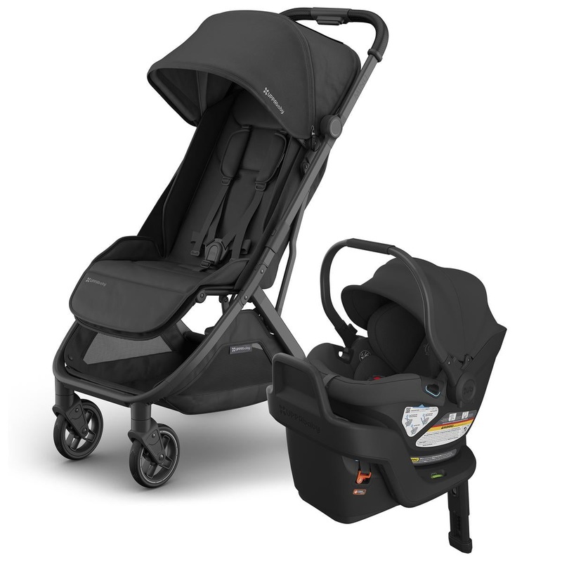 UPPAbaby Minu V3 Compact Stroller + Aria Travel System Bundle – Jake / Jake