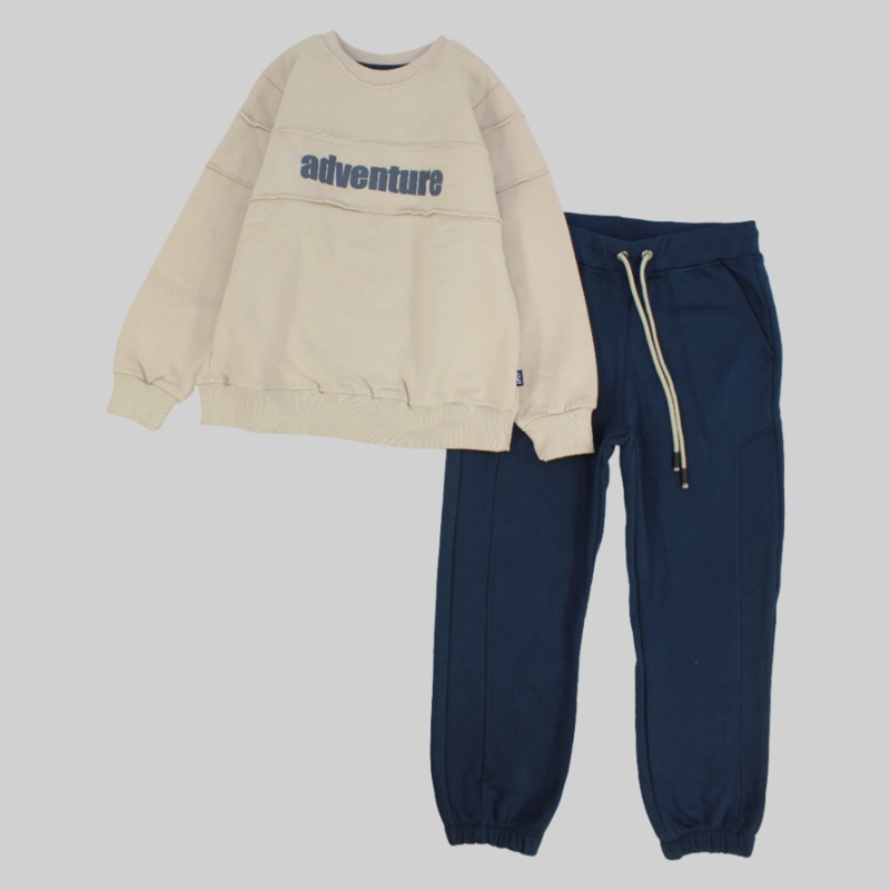 “Adventure” Long-Sleeved Fleeced Pajama
