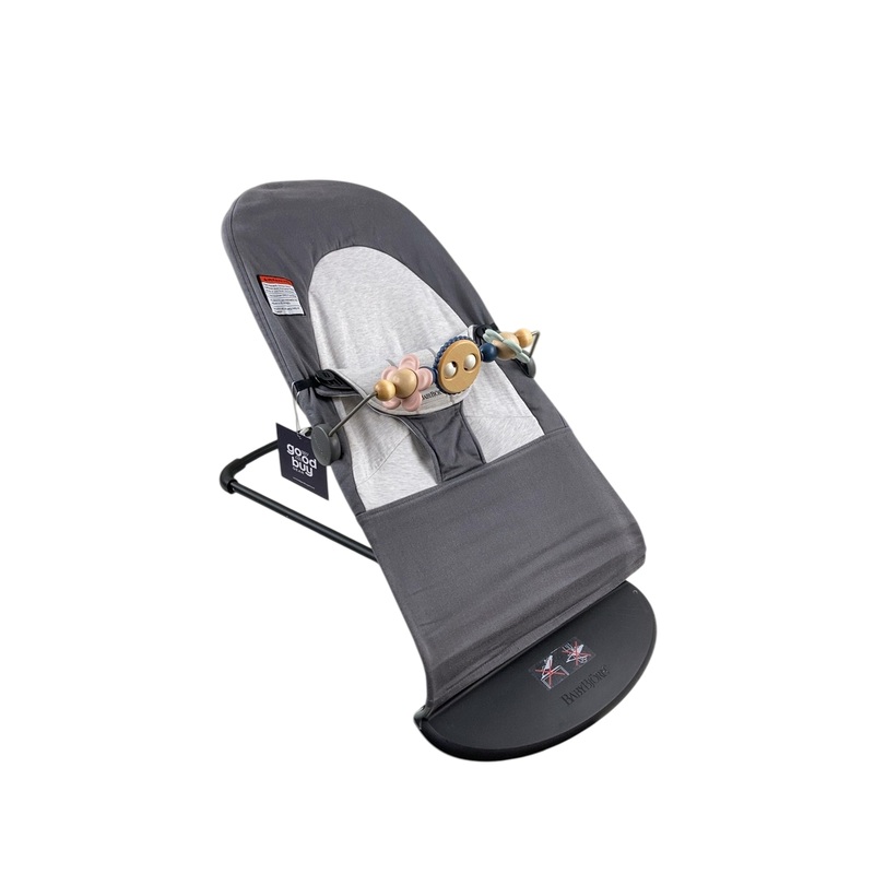 BabyBjorn Bouncer Balance, Black Frame, Dark Grey/Grey