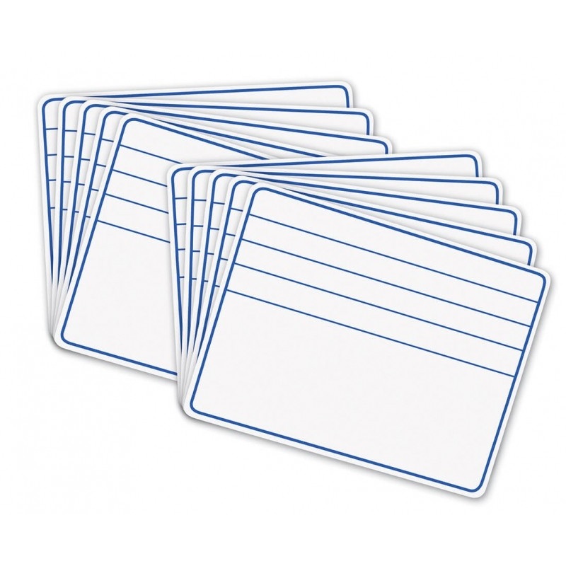 Lapboard, Ruled Whiteboard, Classpack of 10