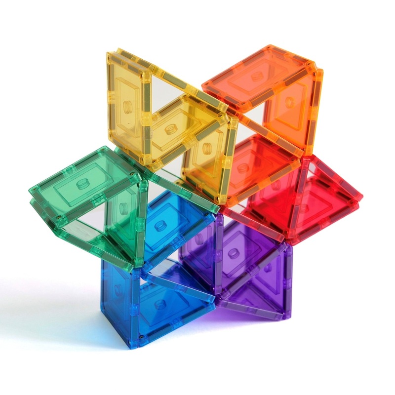 Learn and Grow Magnetic Tiles – Small Square Pack (36 Piece)