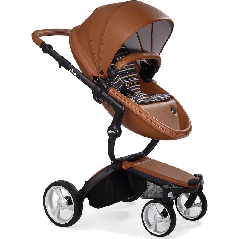 Mima Xari Complete Stroller, Black – Camel / Autumn Stripe