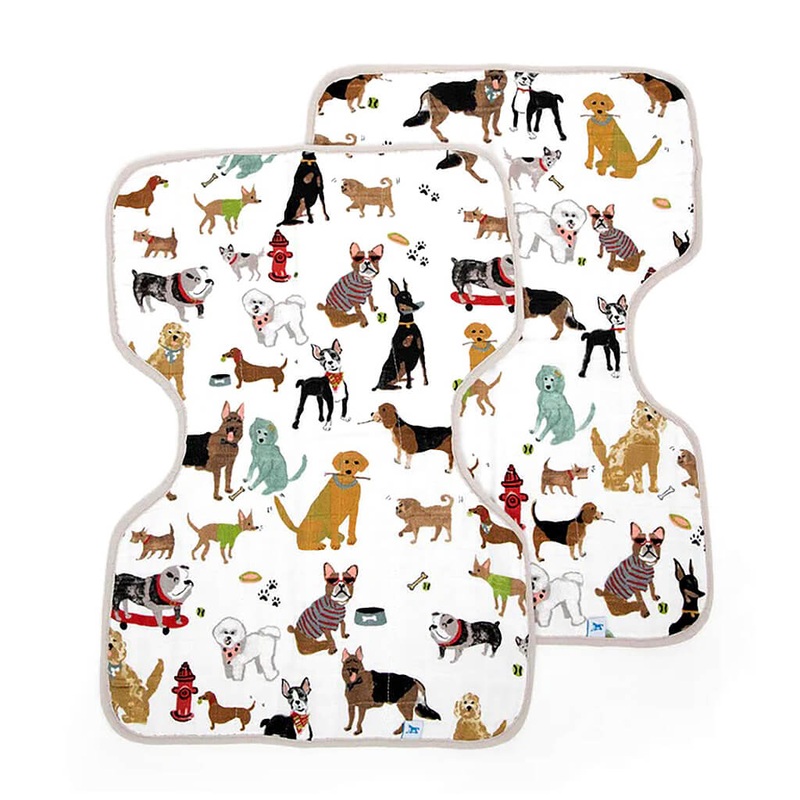 2 Pack Muslin Burp Cloth Woof