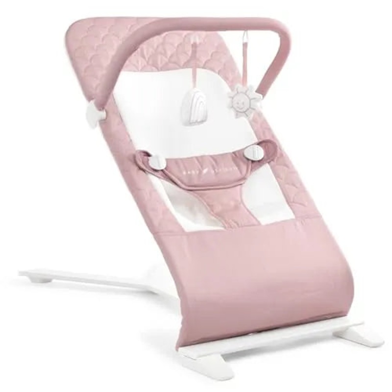 Alpine Deluxe Portable Bouncer – Organic Rose (See Description)