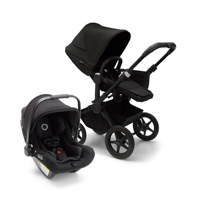 Donkey 5 Mono + Turtle Air Travel System Bundle Black/Midnight Black