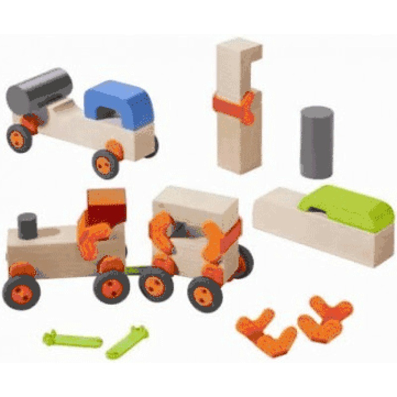 HABA Technics Wooden Blocks – Basic Set