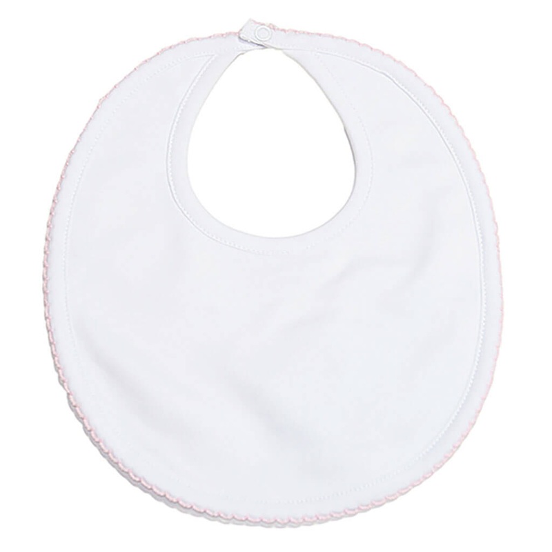 Kissy Kissy Basic Bib White Pink
