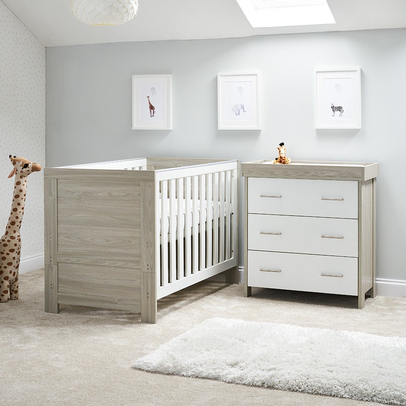 Obaby Nika 2 Piece Room Set – GREY WASH & WHITE