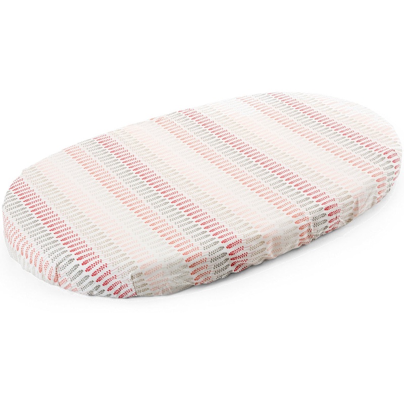 Stokke Sleepi Fitted Sheet – Coral Straw