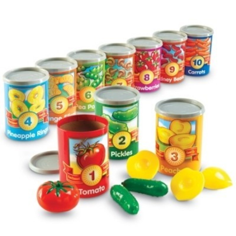 1 to 10 Counting Cans