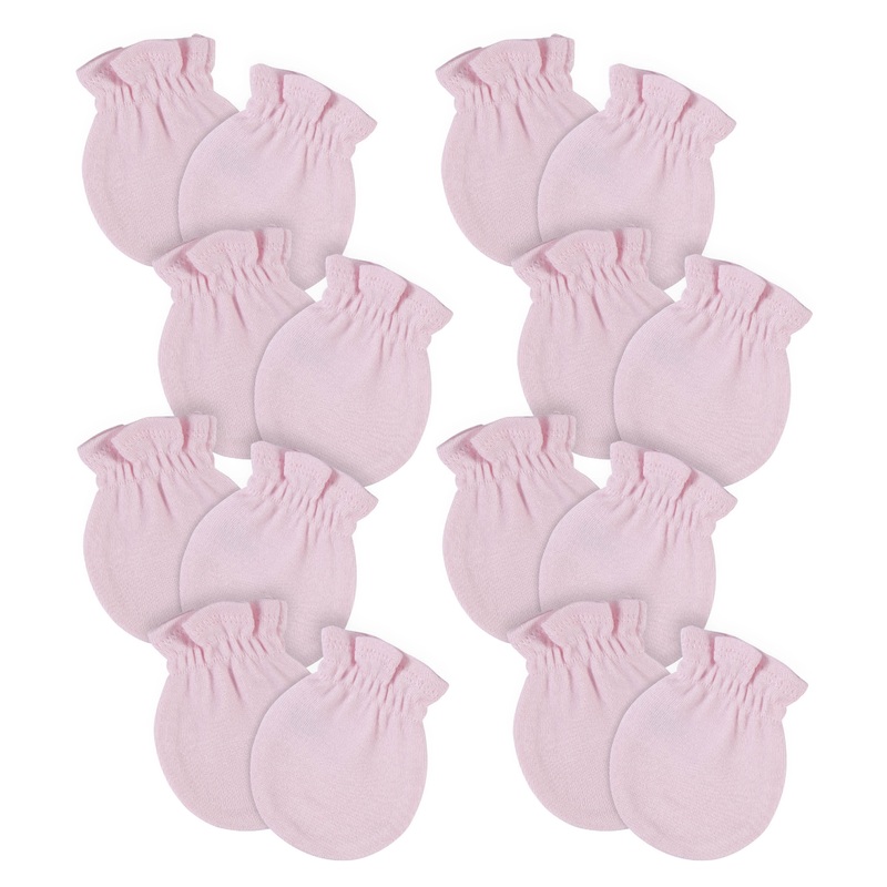 8-Pack Baby Neutral Light Pink No Scratch Mittens