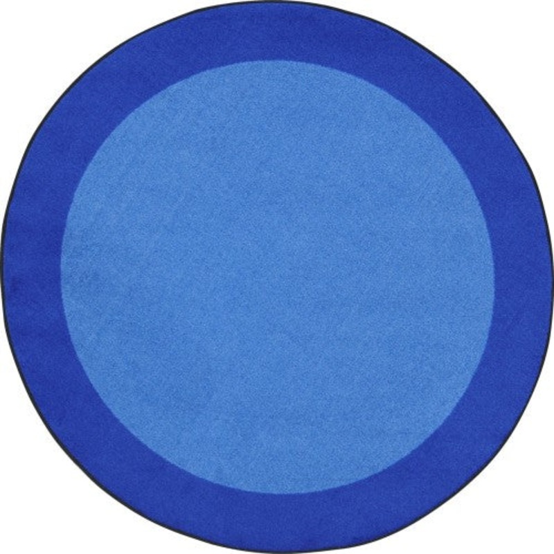 All Around Rug, 5’4″ Round, Blue