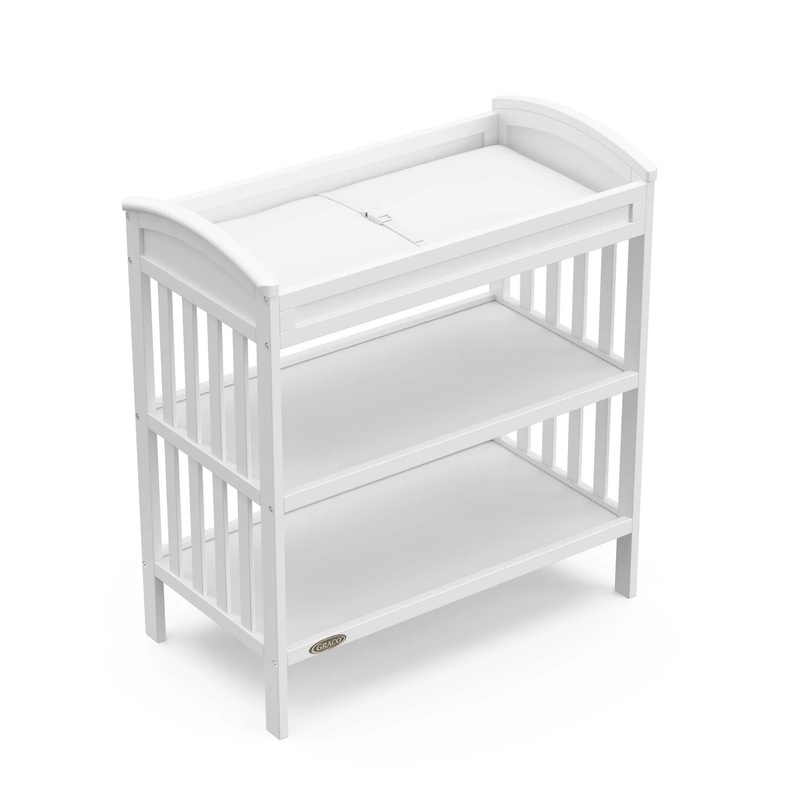 Benton Changing Table with Water-Resistant Changing Pad – White