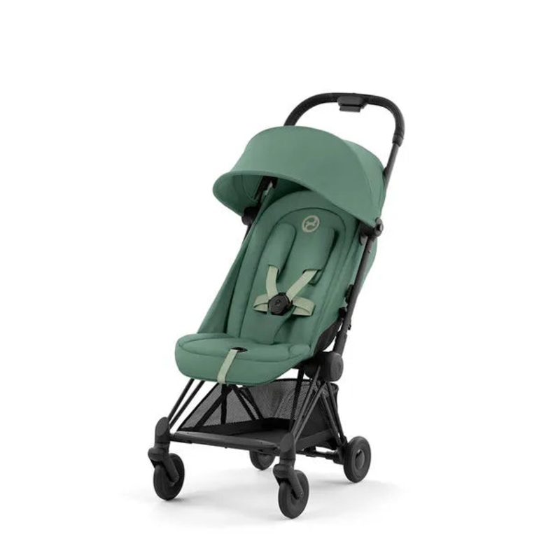 COYA Stroller – Matte Black + Leaf Green