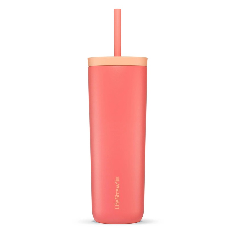 Go Series Water Filter Tumbler Apricot – Pink (See description)