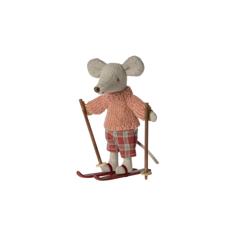 Maileg Winter Mouse With Ski Set – Big Sister