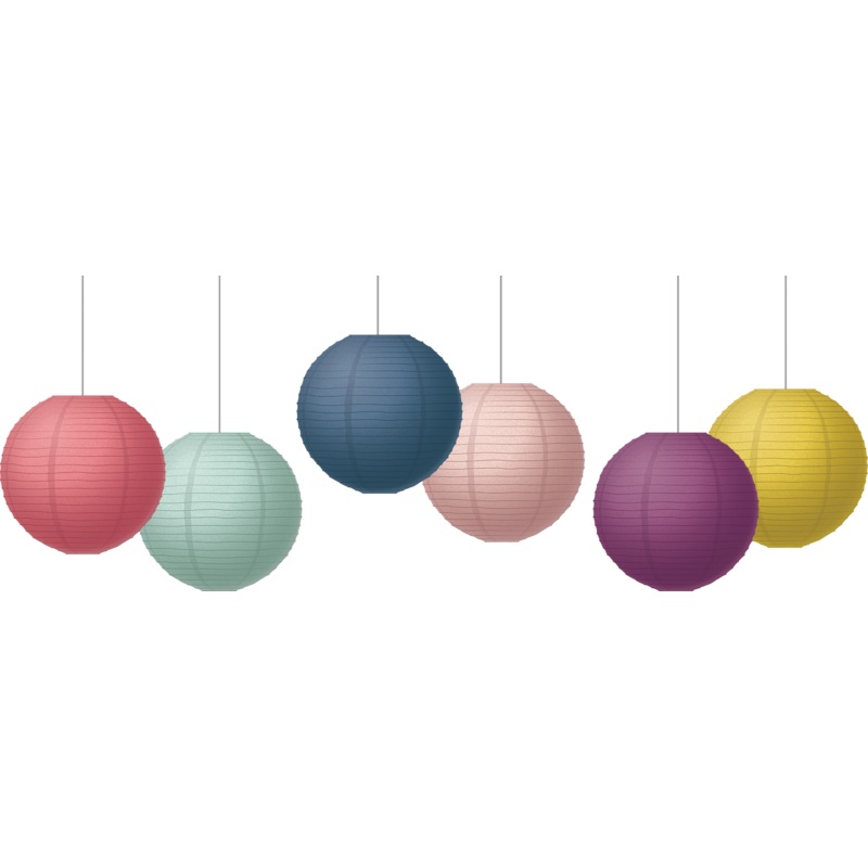 Oh Happy Day 8″ Hanging Paper Lanterns