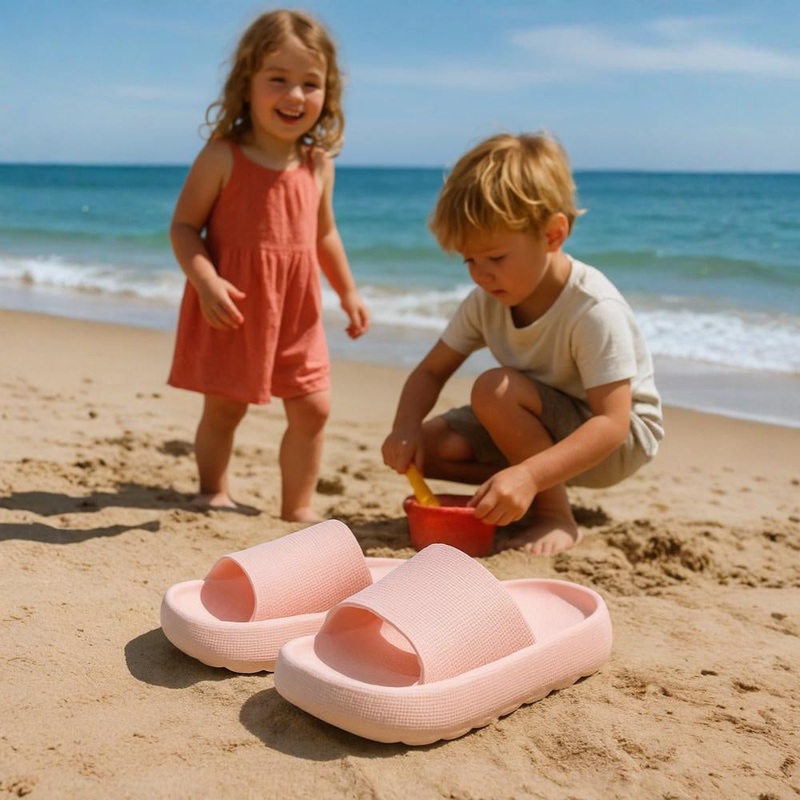 Salmon Rubber Slippers