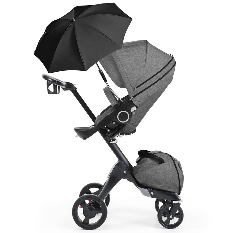 Stokke Xplory Stroller – True Black/Black Melange