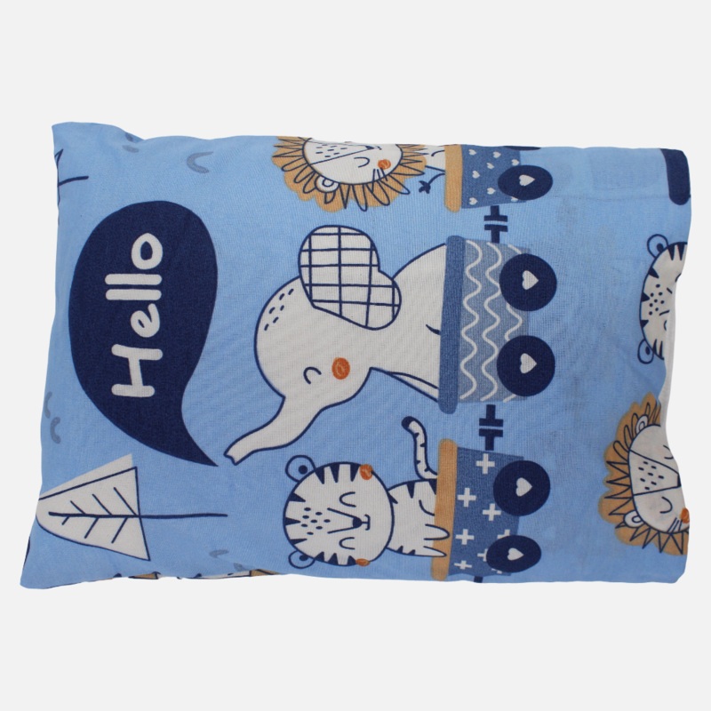 Unisex Baby Pillow with Pillowcase  Cotton  Animal Print