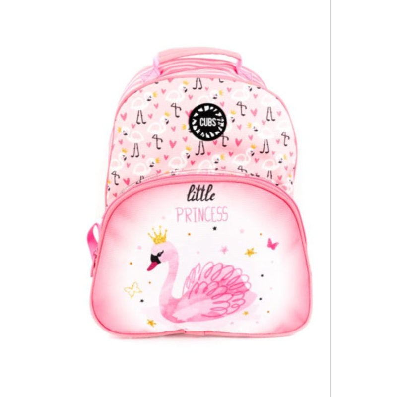 Cubs Preschool Backpack Little Princess Swan Print  16 Inches