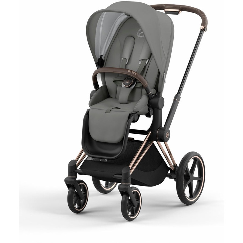 Cybex Priam 4 Stroller (One Box) – Rose Gold/Brown/Mirage Grey